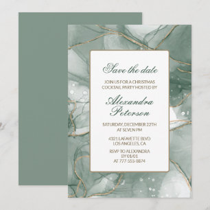 Élégant cocktail de Noël, invitation à sauver la d
