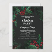 Elegant Cocktail de Noël Invitation de fête de Noë (Devant)