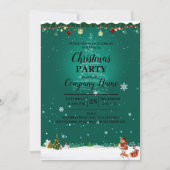 Elegant Cocktail de Noël Invitation de fête de Noë (Devant)