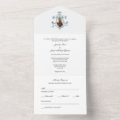 Élégant Coeur catholique de Marie Faire-part de ma (À l'intérieur)