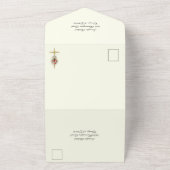 Élégant Coeur catholique de Marie Faire-part de ma (Dehors)