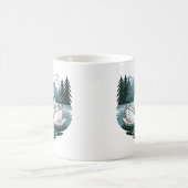 Elégant Coeur de Cygne Conception Mug - Valentines (Centre)