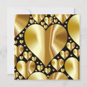 ÉLÉGANT coeur d'or BACHELORETTE INVITATION (Dos)