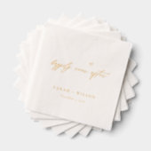 Élégant Coeur Minimal Heureux Jamais Après Mariage (Insitu (empilé))