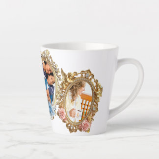 Elegant Coffee Mug with Classic Gold Frame - Desig
