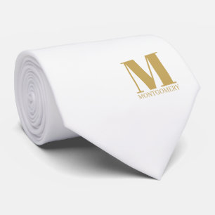 Élégant Col + Nom de Mariage Cravate