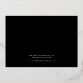 Élégant Collage Photo 3 Script Or Faire-Part de Na (Verso)