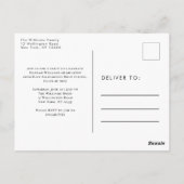 Elégant Collage Photo Graduation Party Invitation (Dos)