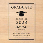 Elegant College Acrylique Faire-part de diplôme (Recto)