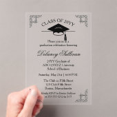 Elegant College Graduation Faire-part (In situ (ordinateur de poche))