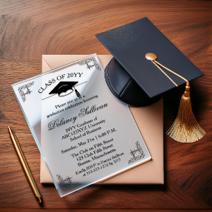Elegant College Graduation Faire-part