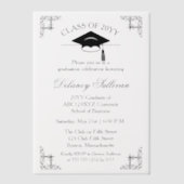 Elegant College Graduation Faire-part (Recto)