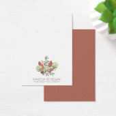 Élégant collier à oreilles en terre cuite florale (Bureau)