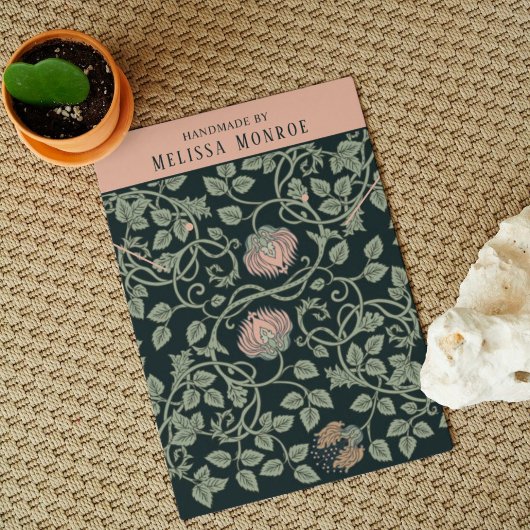 Élégant collier Fleur sauvage Elevage carte d'affi