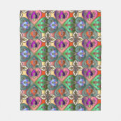 Elegant Colorful Arabesque Abstract Fleece Deken (Voorkant)