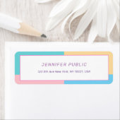 Elegant Colorful Modern Design Sjabloon Trendy Etiket (Insitu)