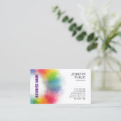 Elegant Colorful Moderne Professional Sjabloon Visitekaartje (Staand voorkant)