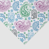 Elegant Colorful  Paisley Pattern Tissuepapier (Detail)