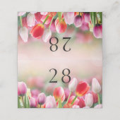 Elegant Colorful Tulip Florals Wedding (Buitenkant ongevouwen)