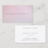 Elegant Colors Plain Professional Moderne Design Visitekaartje (Voorkant / Achterkant)