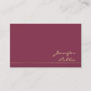 Elegant Colors Trendy Modern Silk Finish Luxe Visitekaartje