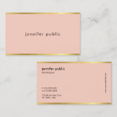 Elegant Colour Gold, geavanceerd, modern, fijn pap Visitekaartje (Voorkant / Achterkant)