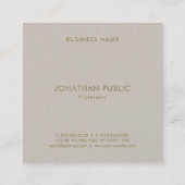 Elegant Colour Harmony Clean Professional Sjabloon Vierkante Visitekaartje (Achterkant)