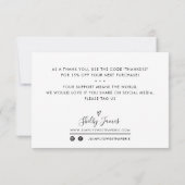 ÉLÉGANT COMMANDE INSÉRER affaires merci menthe ver (Dos)