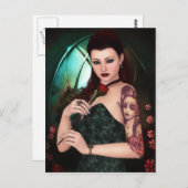 Élégant comme carte postale de rose (Devant / Derrière)