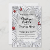 Elegant Company Cocktail-kerstfeest Uitnodiging (Voorkant)