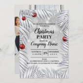 Elegant Company Cocktail-kerstfeest Uitnodiging (Voorkant / Achterkant)