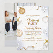 Elegant Company Cocktail Kerstparty Kaart (Voorkant / Achterkant)