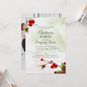 Elegant Company Cocktail Kerstparty Kaart