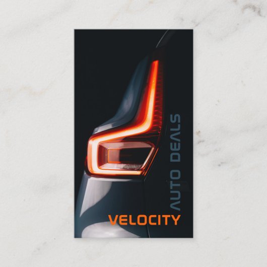 Élégant concessionnaire automobile Carte de visite (Devant)