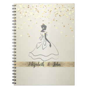 Elegant,Confetti,Lace,Bridal Wedding Planner Notitieboek
