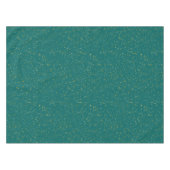 Elegant Confetti Space - Blauwgroen groen & goud,  Tafelkleed (Voorkant (Horizontaal))