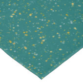 Elegant Confetti Space - Blauwgroen groen & goud,  Tafelkleed (Gekanteld)