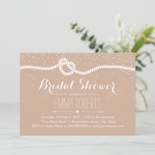 Elegant Confetti Stippen die het Vrijgezellenfeest Kaart (Staand voorkant)