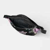 élégant cool floral noir rose personnalisé (Ouvrir)