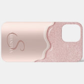 Elegant Cool Roos Gold Glitter Drivers Case-Mate iPhone Case (Achterkant / Rechts)