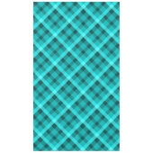 Élégant cool Turquoise Plaid Grande Nappe (Devant)