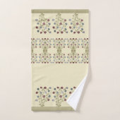 Élégant coordonné floral Accenté (Serviette à main)