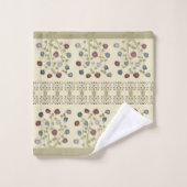 Élégant coordonné floral Accenté (Gant de toilette)
