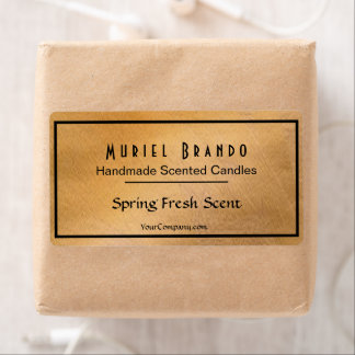 Elegant Copper Candle Company V5 Candle Jar Label