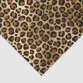 Elegant Copper Gold Leopard Animal Print Tissuepapier (Detail)