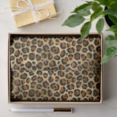 Elegant Copper Gold Leopard Animal Print Tissuepapier (Geschenk)