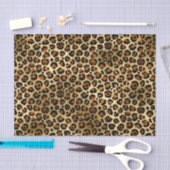 Elegant Copper Gold Leopard Animal Print Tissuepapier (Craft)