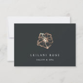 Elegant Copper Hibiscus Flower Gift Certificate (Voorkant)