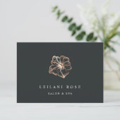 Elegant Copper Hibiscus Flower Gift Certificate (Staand voorkant)