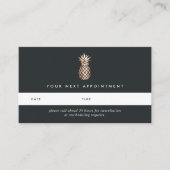 Elegant Copper Pineapple Appointle Kaarten Afsprakenkaartje (Voorkant)
